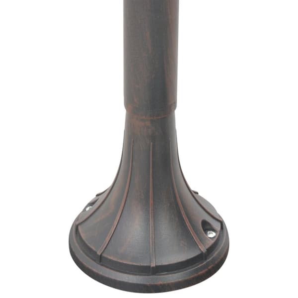 The Living Store Lyktstolpe för trädgård E27 120 cm aluminium brons -  Utebelysning
