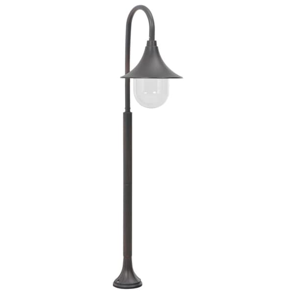 The Living Store Lyktstolpe för trädgård E27 120 cm aluminium brons -  Utebelysning