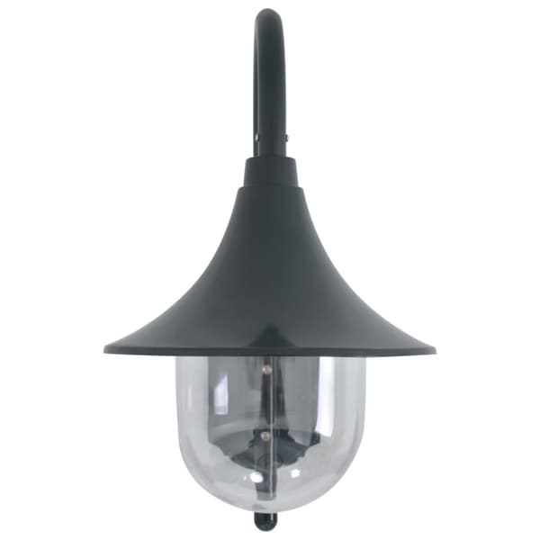 The Living Store havevæglampe E27 42 cm aluminium mørkegrøn -  Udendørsbelysning