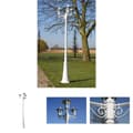 Pikkukuva 1 / 8: Kingston Puutarhan Valotolppa 3-lyhtyä 215 cm Valkoinen -  Ulkovalaisimet