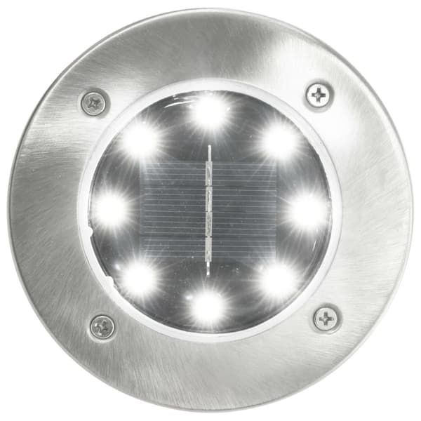 Udendørsbelysning - Living soldrevne LED-nedgravningsspots 8 stk. hvidt lys