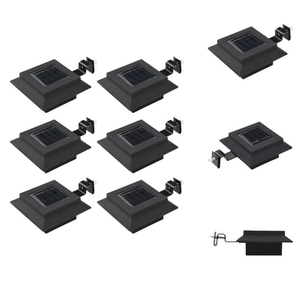 Utebelysning - Living Sollampa LED set 6 st fyrkantig 12 cm svart