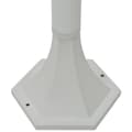Miniatyrbild 7 av 7: Utebelysning - Living Lyktstolpar för trädgård 6 st E27 110 cm aluminium vit