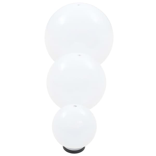 Udendørsbelysning - Living LED-kuglelampesæt 3 dele kugleformet 20/30/40 cm PMMA
