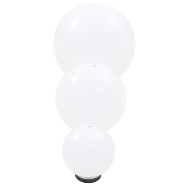Udendørsbelysning - Living LED-kuglelampesæt 6 stk. kugleformet 20/30/40 cm PMMA