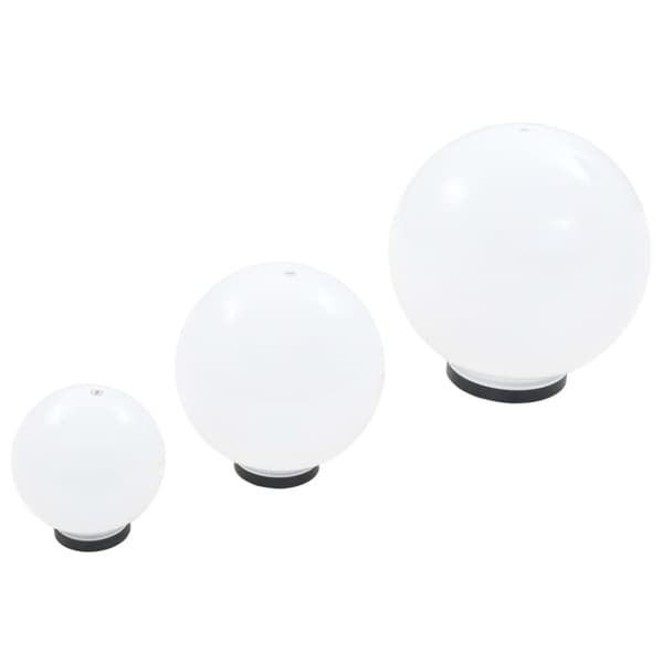 Udendørsbelysning - Living LED-kuglelampesæt 6 stk. kugleformet 20/30/40 cm PMMA