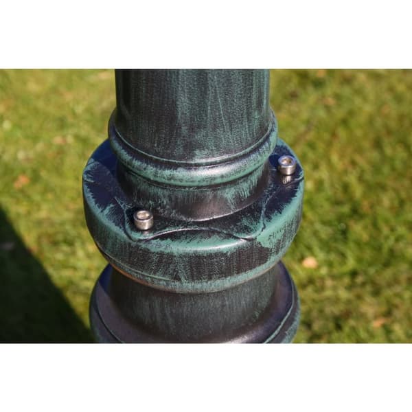 Utebelysning - Living Trädgårdslampa 2 armar 230 cm mörkgrön/svart aluminium
