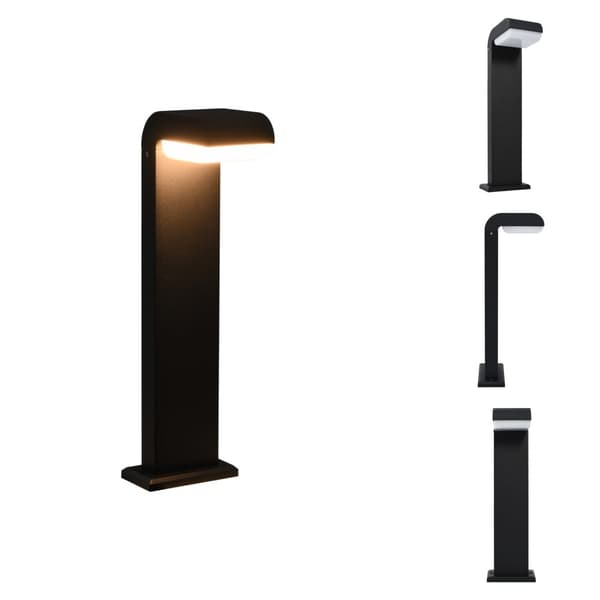 Udendørsbelysning - Living udendørs LED-lampe 9 W oval sort