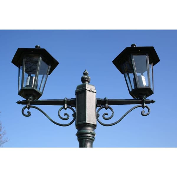 Utebelysning - Living Stolplykta 2-armad 215 cm