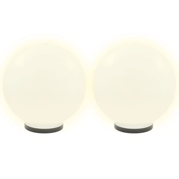 Ulkovalaisimet - Living LED-pallovalaisimet 2 kpl 40 cm akryyli