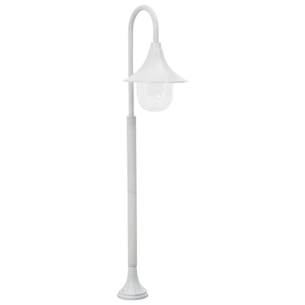 Udendørsbelysning - Living havestolpelampe E27 120 cm aluminium hvid
