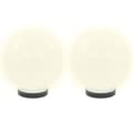 Miniatyrbild 4 av 7: Utebelysning - Living Globlampa LED set 2 st sfäriska 20 cm PMMA