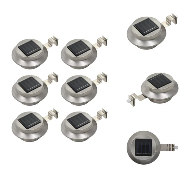 Ulkovalaisimet - Living Ulkoaurinkokennovalaisin 6 kpl LED pyöreä 12cm valkoinen