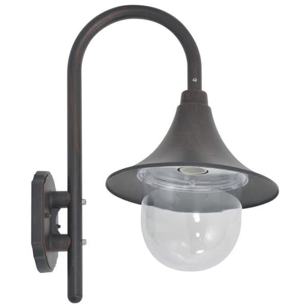 Udendørsbelysning - Living havevæglampe E27 42 cm aluminium bronzefarvet