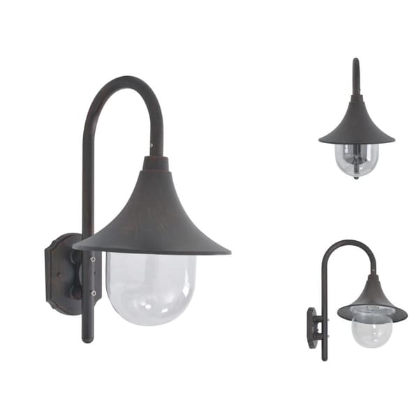 Udendørsbelysning - Living havevæglampe E27 42 cm aluminium bronzefarvet