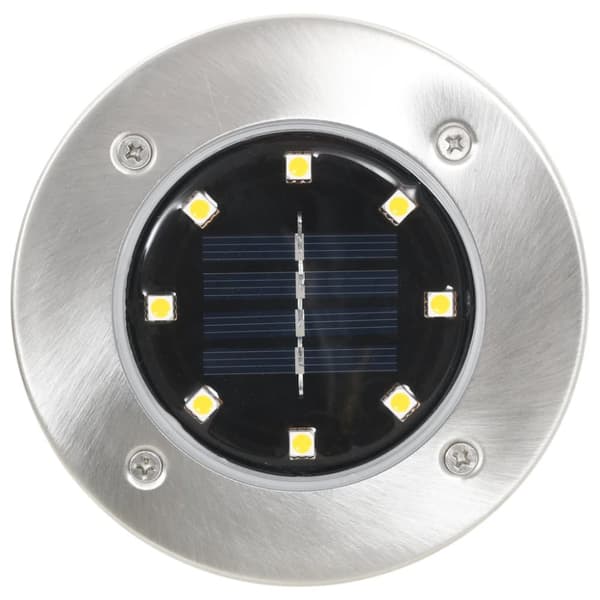 Aurinkoenergia maavalaisimet 8 kpl LED valkoinen - Aurinkovalaisin - Aurinkovalaisimet - Home & Living