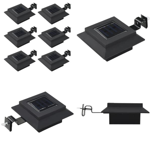 Sollampa LED set 6 st fyrkantig 12 cm svart - Sollampa - Sollampor - Home & Living