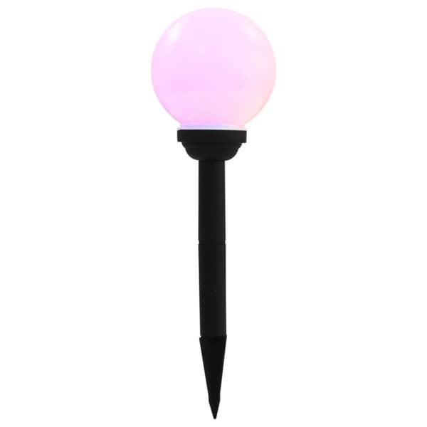 LED-solcellelamper 4 stk. 15 cm rund RGB-farver - Solcellelampe - Solcellelamper - Home & Living