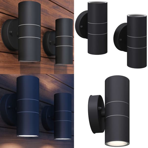 LED-seinävalaisimet ulkotiloihin 2 kpl Ruost. Teräs Ylös/alas - Seinävalaisin - Seinävalaisimet - Home & Living