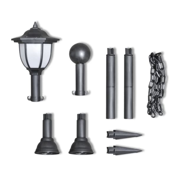 Havebelysning med kæde 2 LED 2 stolper - Havelampe - Havelamper - Home & Living