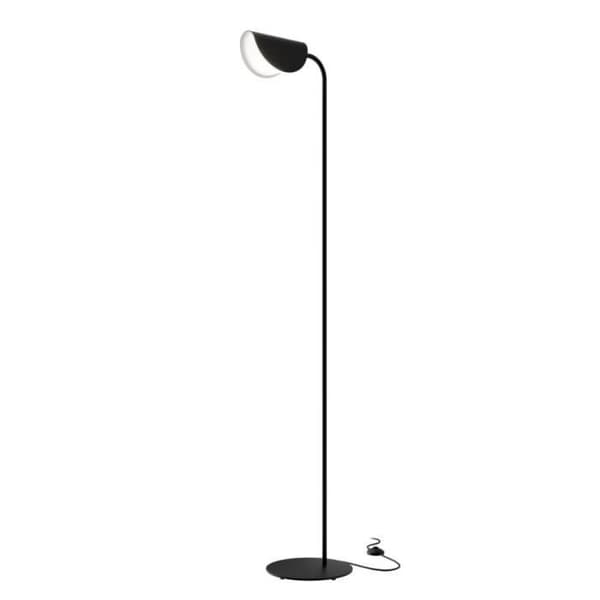 Maytoni Mollis Modern svart golvlampa, lampskärm i akryl