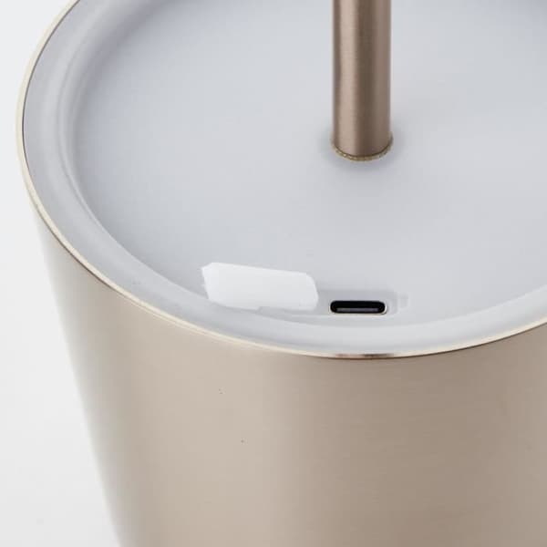 Utomhusbordslampa - BRILLIANT - XAANA - Uppladdningsbar - Guld - LED - 2W - 160lm - CCT - DIM - USB - IP44