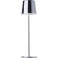 Pikkukuva 5 / 6: Utomhusbordslampa - BRILLIANT - XAANA - Uppladdningsbar - Krom - LED - 2W - 160lm - CCT - DIM - USB - IP44