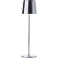 Pikkukuva 1 / 6: Utomhusbordslampa - BRILLIANT - XAANA - Uppladdningsbar - Krom - LED - 2W - 160lm - CCT - DIM - USB - IP44