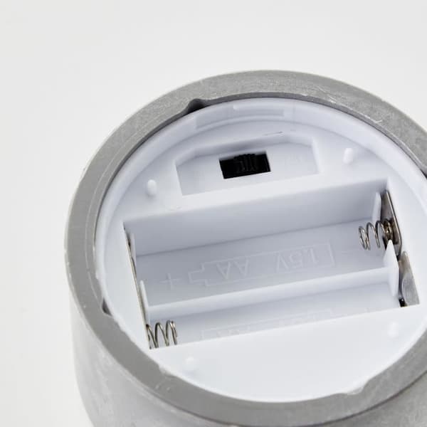 Lot 3 BRILJANT LJUS LED-bordslampor - 2500K - Plast och glas - Grått och rökt glas