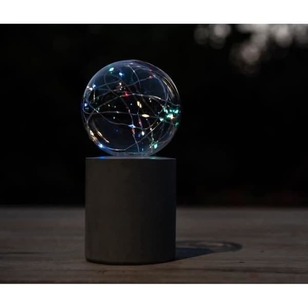 Solar bordslampa - GARDEN ID Nordic Light - Ø10 h19 cm - Autonomi 6 till 8 timmar - På/av-knapp - Uppladdningsbart AAA-batteri