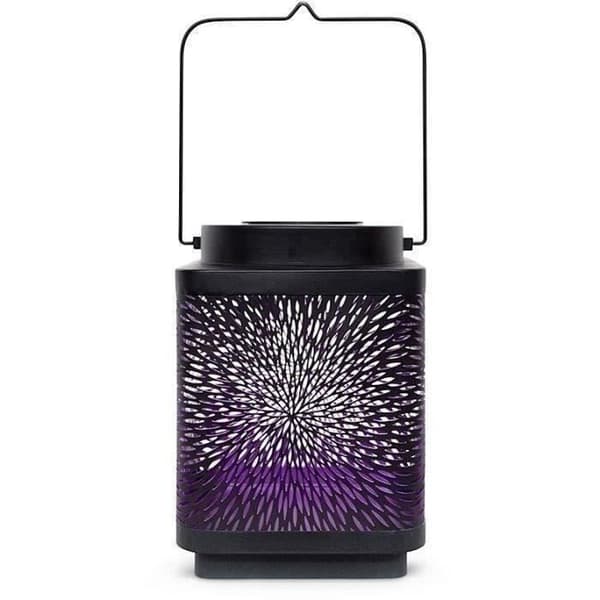 Solar lantern - GARDEN ID Attract - Lila 11 x 11 h15 cm - 6 till 8 timmars autonomi - Mobil - På/av-knapp.