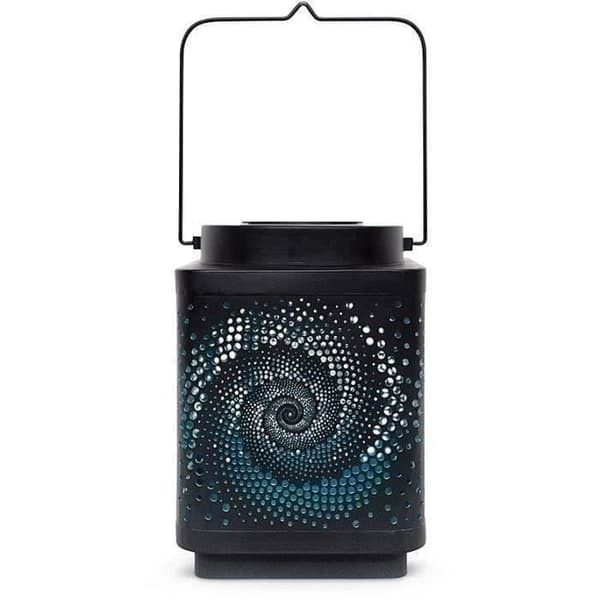 Solar lantern - GARDEN ID Attract - Blå 16 x 16 h23 cm - 6 till 8 timmars autonomi - Mobil - På/av-knapp.