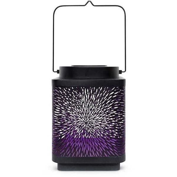 Solar lantern - GARDEN ID Attract - Lila 16 x 16 h23 cm - 6 till 8 timmars autonomi - Mobil - På/av-knapp.