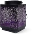 Miniatyrbild 1 av 3: Solar lantern - GARDEN ID Attract - Lila 16 x 16 h23 cm - 6 till 8 timmars autonomi - Mobil - På/av-knapp.