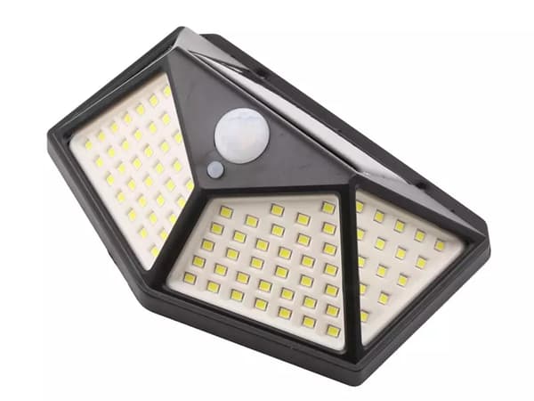 Strålkastare - 100 LED - med Rörelsevakt - Solcell