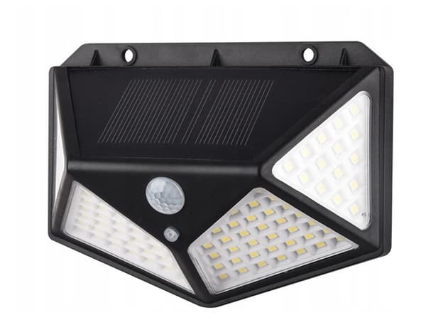 Strålkastare - 100 LED - med Rörelsevakt - Solcell