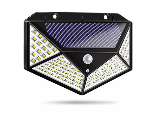 Strålkastare - 100 LED - med Rörelsevakt - Solcell