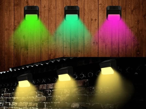 Vägglampa Solcell - RGB