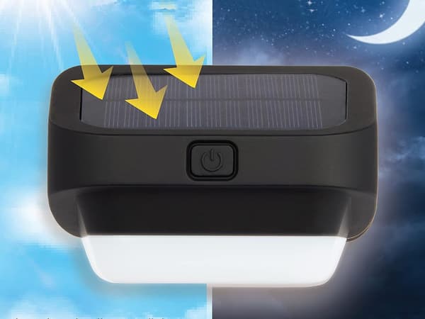 Vägglampa Solcell - RGB