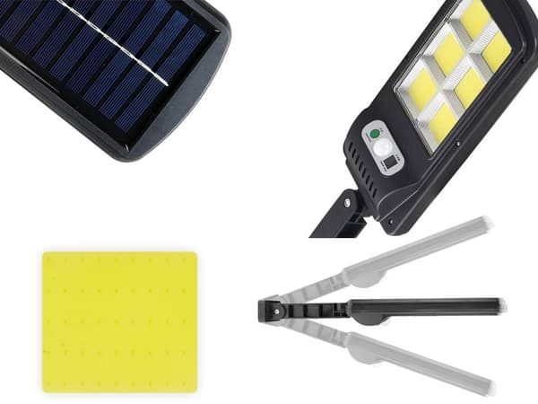 Strålkastare - 96 LED - med Rörelsevakt - Solcell