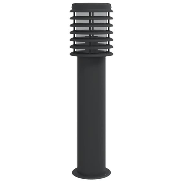 Utomhusgolvlampa svart 60 cm rostfritt stål