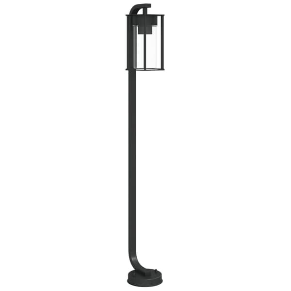 Utomhusgolvlampa svart 100 cm rostfritt stål