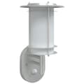 Miniatyrbild 2 av 2: Utomhusvägglampa med sensor silver rostfritt stål