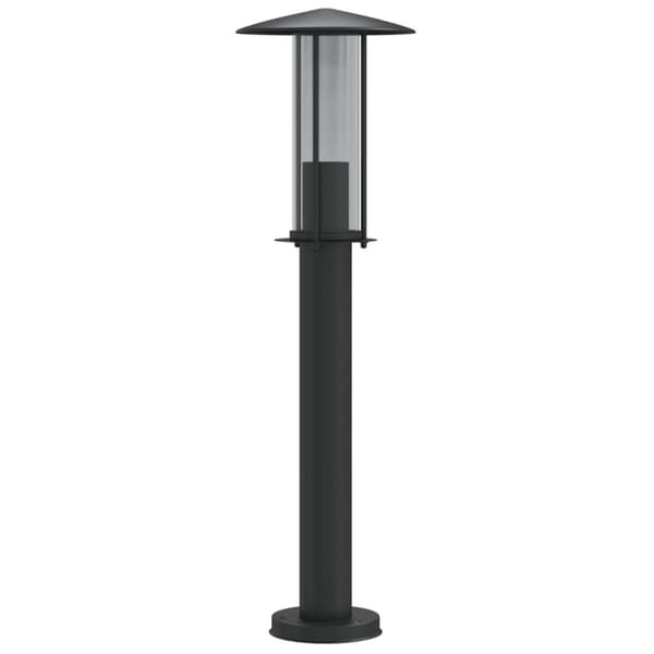 Utomhusgolvlampa svart 60 cm rostfritt stål