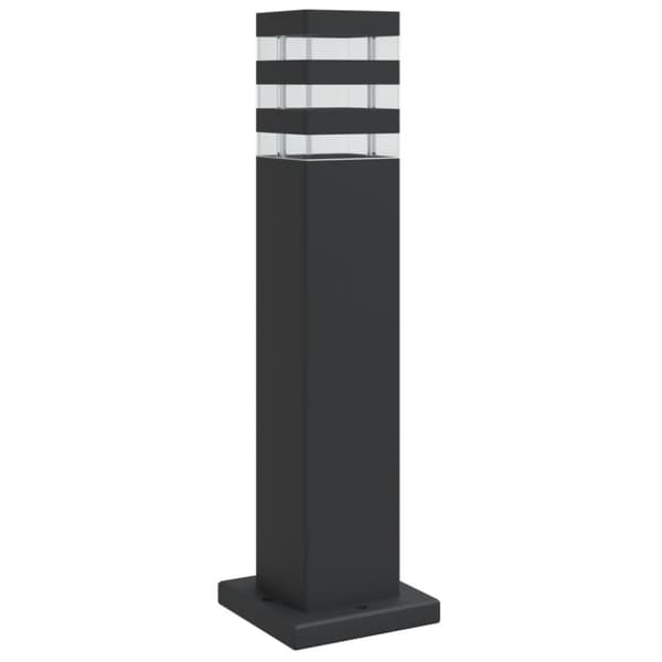 Utomhusgolvlampa svart 50 cm aluminium