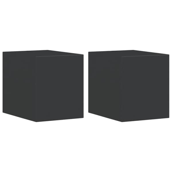 Utomhusvägglampor 2 st svart gjuten aluminium