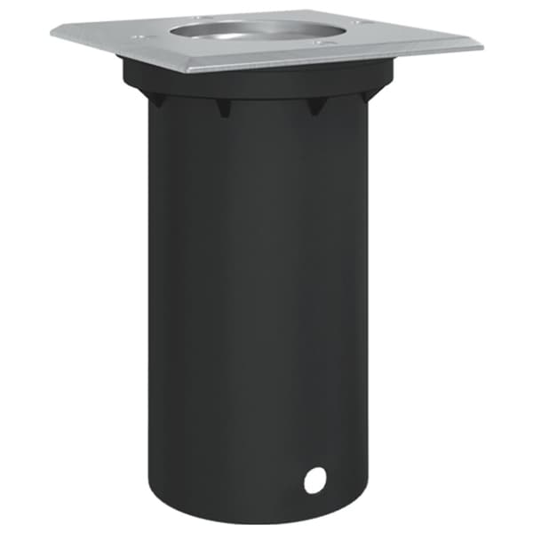 Marklampa för utomhusbruk kvadrat svart 10,5x10,5cm aluminium