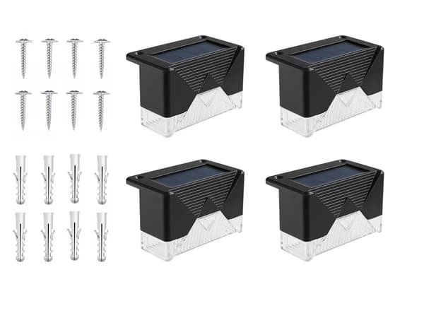 4-Pack Nattlampor / Trädgårdsbelysning - med Solceller