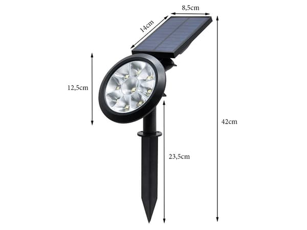 Solar lantern rgbw led trädgård jullampa