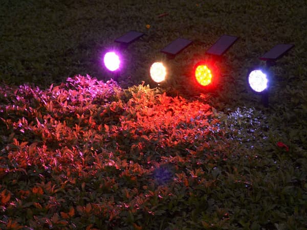 Solar lantern rgbw led trädgård jullampa